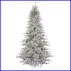 Vickerman 9' Silver Tinsel Fir Artificial Christmas Tree Unlit -K166880