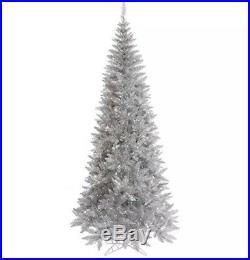 Vickerman Silver Tinsel Fir Christmas Tree, K166755