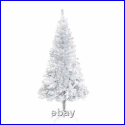 VidaXL Artificial Christmas Tree with LEDs&Ball Set Silver 59.1 PET