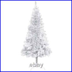 VidaXL Artificial Christmas Tree with LEDs&Stand Silver 47.2 PET