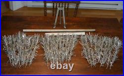 Vintage 1950s ALUMINUM CHRISTMAS TREE 48 4 feet tall CANADA pompom 31 branches