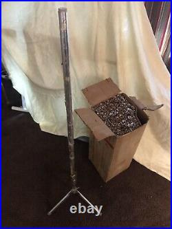 Vintage 1960's EVERGLEAM Foil Aluminum 6 tall 94 Branch Deluxe Christmas Tree