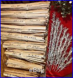 Vintage 233 Shiny Silver Aluminum Christmas Tree Replacement Branches All Sizes