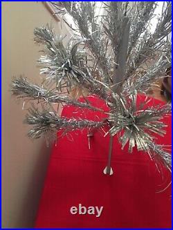 Vintage 2ft. Aluminum Christmas Tree (Pom Pom)