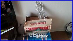 Vintage 4-1/2' Silver Forest Stainless aluminum christmas tree