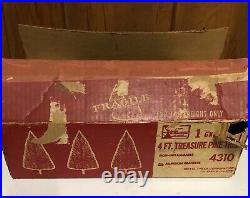 Vintage 4' Aluminum Christmas Tree & Original Box Alcoa Silver Chicago