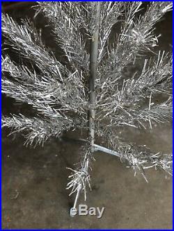 Vintage 4 Foot Silver Lifetime Stainless Aluminum Christmas Tree Box