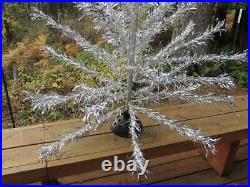 Vintage 5 ft. Twist & Curl Warren Aluminum Christmas Tree with Box, Papers