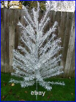 Vintage 6 1/2 Ft. Aluminum Christmas Tree Complete with Stand and Original Box