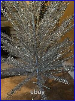 Vintage 6 1/2' Stainless Aluminum Christmas Tree 66 Splendor Curl Twist Branches