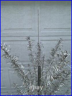 Vintage 6' 45 Branch Aluminum Taper Christmas Tree with Stand by Carey-McFall 6545
