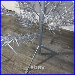 Vintage 6.5 Aluminum Christmas Tree United States Silver Tree Co. WithBox MCM