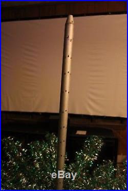 Vintage 6 FT ALUMINUM GREEN + SILVER CHRISTMAS TREE 161 Branches with Stand + Box
