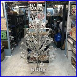 Vintage 6 Foot Aluminum Christmas Tree, Stand & Original Box 6