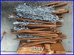 Vintage 6 Foot Evergleam Silver Aluminum Christmas Tree with Box 87 Branches