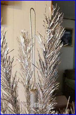Vintage 6ft Silver Aluminum Christmas Tree
