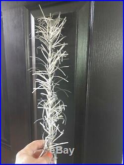 Vintage 87 Branch SPARKLER Aluminum Christmas Tree 6 Ft with stand silver tree