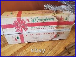 Vintage 8ft Evergleam Aluminium Christmas Tree (124 Branches)