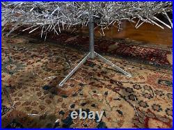 Vintage ALUMINUM 6 FT CHRISTMAS TREE 96 BRANCHES with Tri-pod Stand