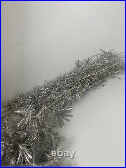 Vintage Aluminum 4.5 Ft Taper Tree Christmas Tree Silver No Stand Or Box