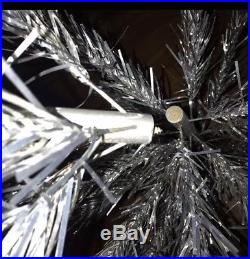 Vintage Aluminum 4 foot silver pom pom Christmas tree 41 Branches Make Offer