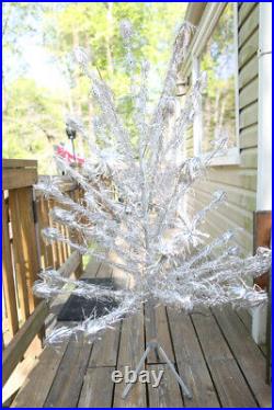 Vintage Aluminum 5 Ft Silver Christmas Tree 42 Branches