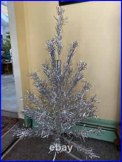 Vintage Aluminum Christmas Tree 4' 40 Branches