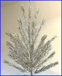 Vintage Aluminum Christmas Tree 4.5 Feet United States Silver Tree 52 Branches