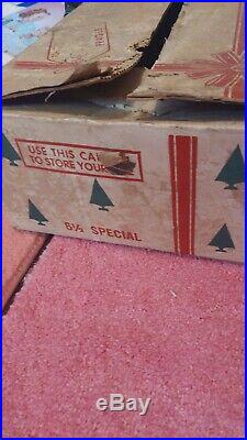 Vintage Aluminum Christmas Tree 6.5ft United states Silver co. Scranton PA