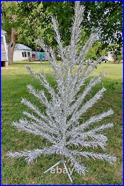 Vintage Aluminum Christmas Tree 6 ft 46 Branches Stainless Aluminum Specialty