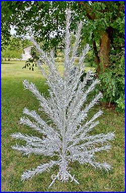 Vintage Aluminum Christmas Tree 6 ft 46 Branches Stainless Aluminum Specialty