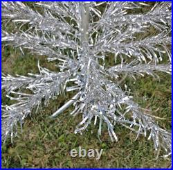 Vintage Aluminum Christmas Tree 6 ft 46 Branches Stainless Aluminum Specialty