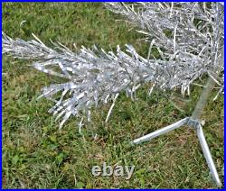 Vintage Aluminum Christmas Tree 6 ft 46 Branches Stainless Aluminum Specialty