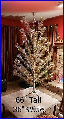 Vintage Aluminum Christmas Tree 66 with Color Wheel Original Boxes