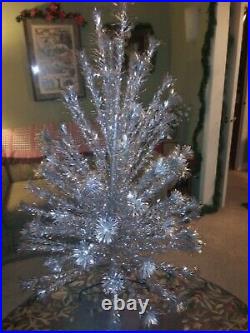 Vintage Aluminum Christmas Tree 6ft. With 87 branches