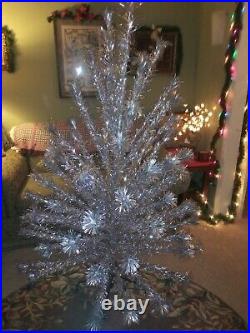 Vintage Aluminum Christmas Tree 6ft. With 87 branches