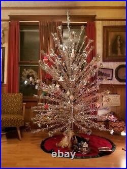 Vintage Aluminum Christmas Tree 7 to 8 Ft With 100 Branches