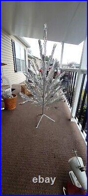 Vintage Aluminum Christmas Tree-U. S. Silver Tree Co. 4 1/2