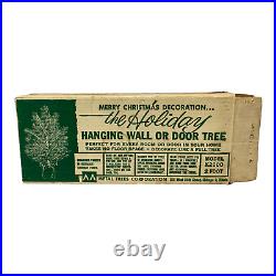 Vintage Aluminum Christmas Tree Wall Hanger with Box by Metal Trees Corporation