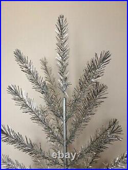 Vintage Aluminum Christmas tree 47 or 120 cm, Retro Shiny Silver Feather tree