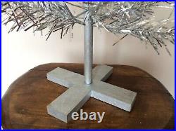 Vintage Aluminum Christmas tree 47 or 120 cm, Retro Shiny Silver Feather tree