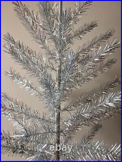 Vintage Aluminum Christmas tree 48 or 120 cm, Retro Shiny Silver Feather tree