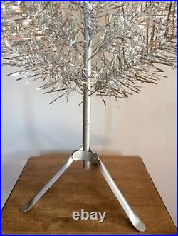 Vintage Aluminum Christmas tree 50 or 125 cm, Retro Shiny Silver Feather tree