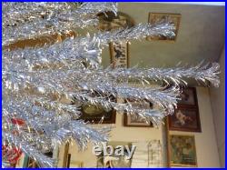 Vintage Aluminum Pom-pom Christmas Treeevergleam6 Ft. Orig Box94 Branch