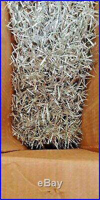 Vintage Aluminum Silver Taper Christmas Tree 6 Foot with 106 OR 108 Branches
