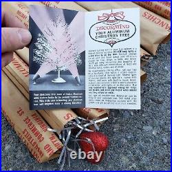 Vintage Aluminum Sparkler Christmas Tree COMPLETE with Box & Papers 6FT Xmas MCM
