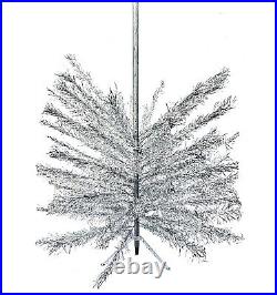 Vintage Aluminum Tinsel Christmas Tree 56' 84 Branches AS IS