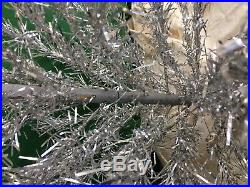 Vintage Christmas Tree Aluminum Silver Metallic 3.5 Foot
