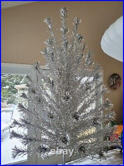 Vintage Evergleam 6 Ft. Tall 92 Branch Aluminum Christmas Tree
