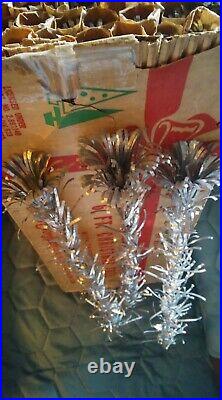 Vintage Evergleam 6ft Aluminum Christmas Tree 93 Branches-Stand-Pole-Box-Sleev